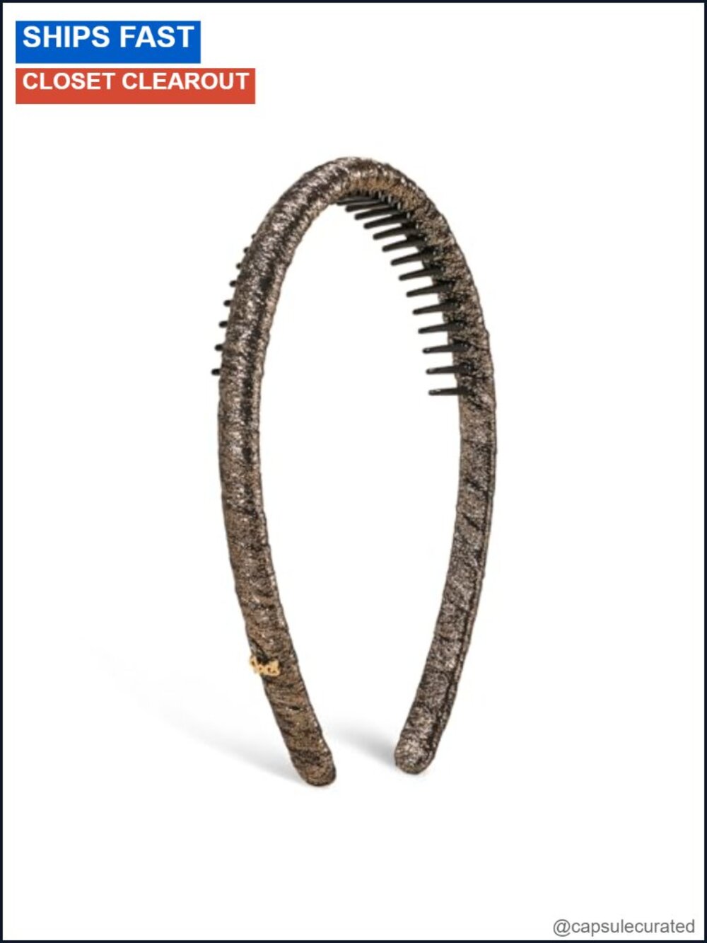 Thin Non-Slip Headband with Teeth Polyester Classic Hair Accessory